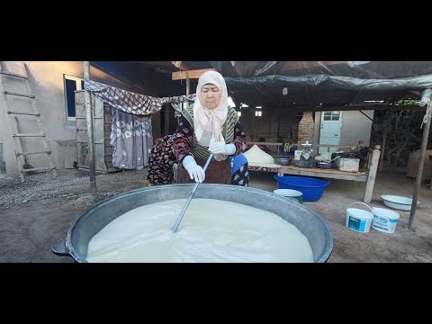 Как готовят суманак в Таджикистане
