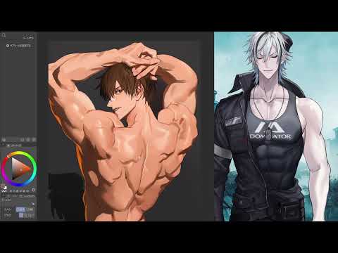Fudanshi Vtuber / Drawing part2 / Back