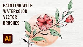 Painting Watercolor Vector Flowers in Illustrator – From Sketch to Finished Vector Graphic