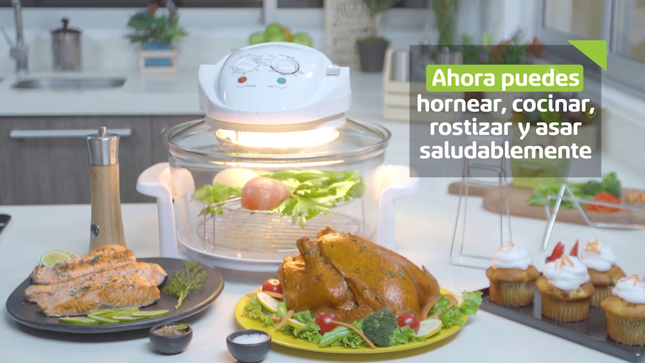 Horno Tostador y Asador Halógeno Convection Oven Chef Master - YouTube