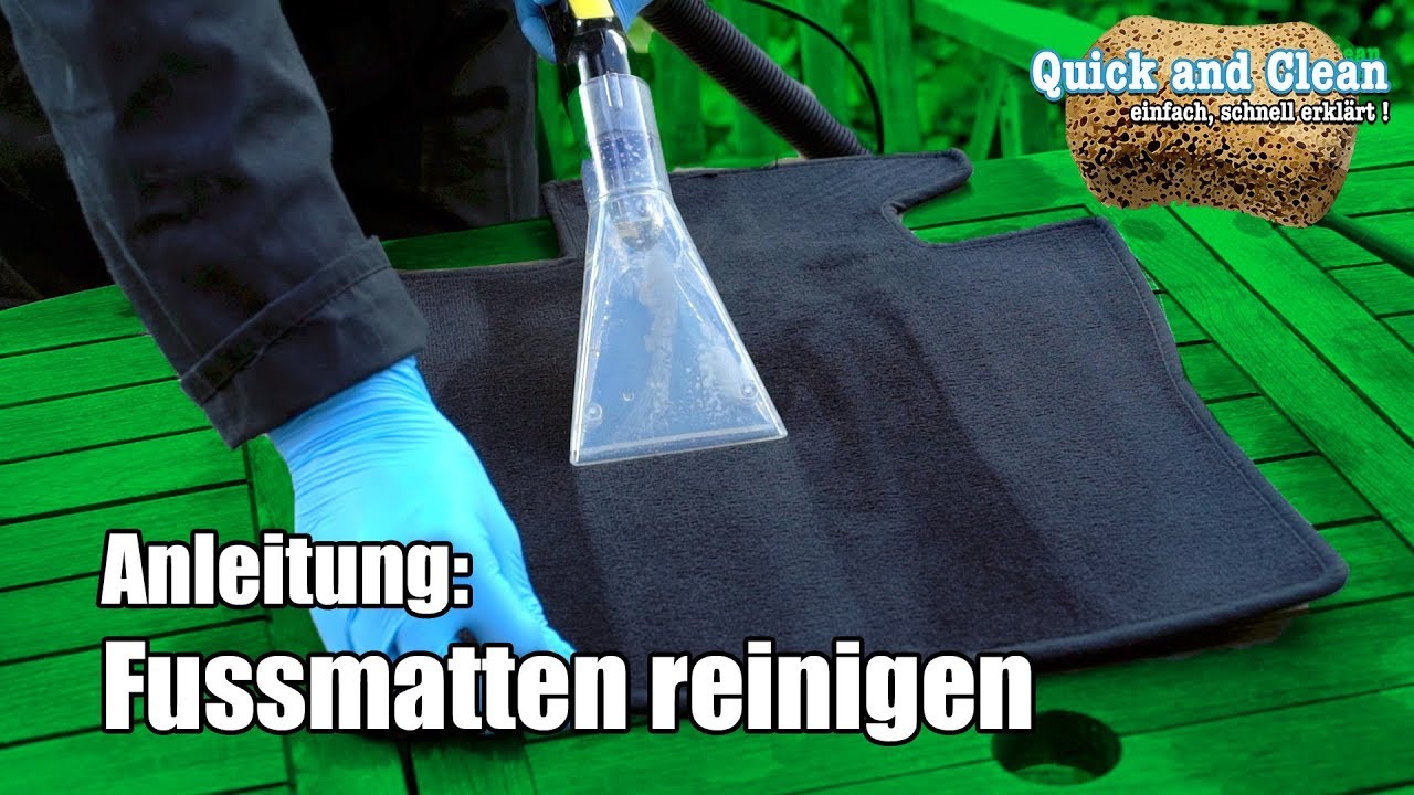 Auto Fußmatten reinigen: Gummi oder Textil nach einfachen Methoden