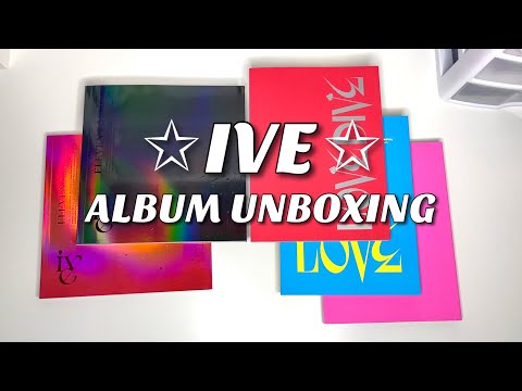 Unboxing Ive Eleven x Love Dive Albums