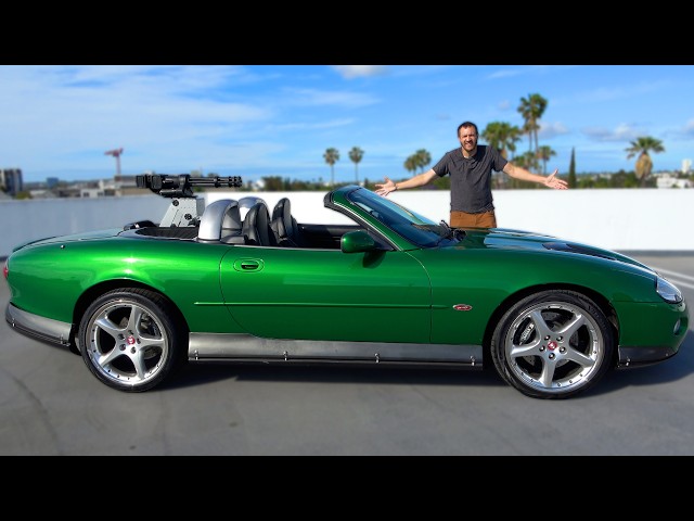 This Jaguar XKR Is a Crazy James Bond Movie Hero Car - YouTube