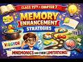 Memory Enhancement Strategies | Mnemonics | Class 11 Psychology Chapter 7 | CBSE | CTET | DSSSB |
