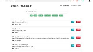 Bookmark Manager using FaunaDB and Netlify