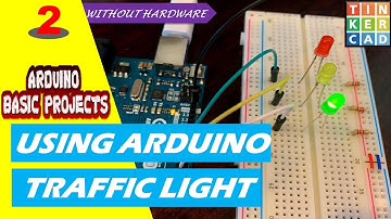 Arduino projects for beginners |traffic light simulation |arduino basic projects |autodesk tinkercad