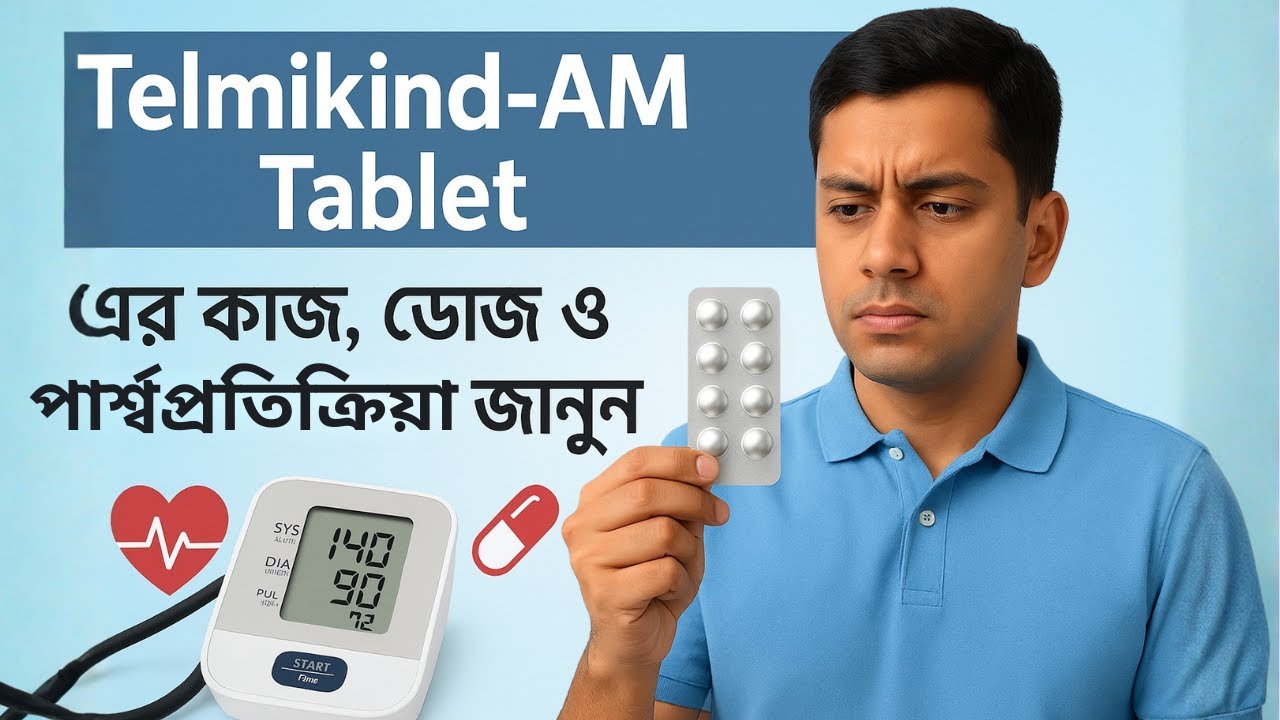 Telmikind AM Tablet Uses, Dose & Side Effects in Bengali