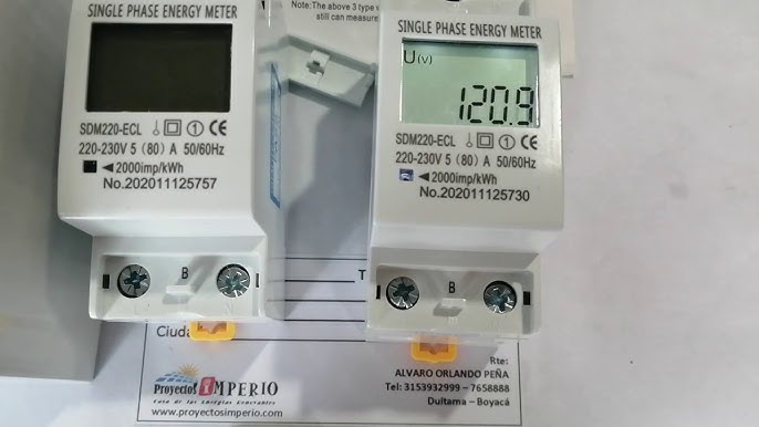 eMylo Medidor inteligente monofásico 63A 80-400V, disyuntor y protección  contra fugas, medidor de energía WiFi, monitor de energía eléctrica,  control