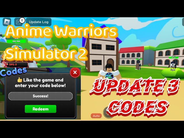 ALL NEW *UPDATE 3* Codes in Anime Warriors Simulator 2! Roblox 