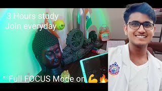 Day 21 focus study with MBBS student|studywithmelivesession NEET|MBBS|studywithrobin| pomodoro 50/10