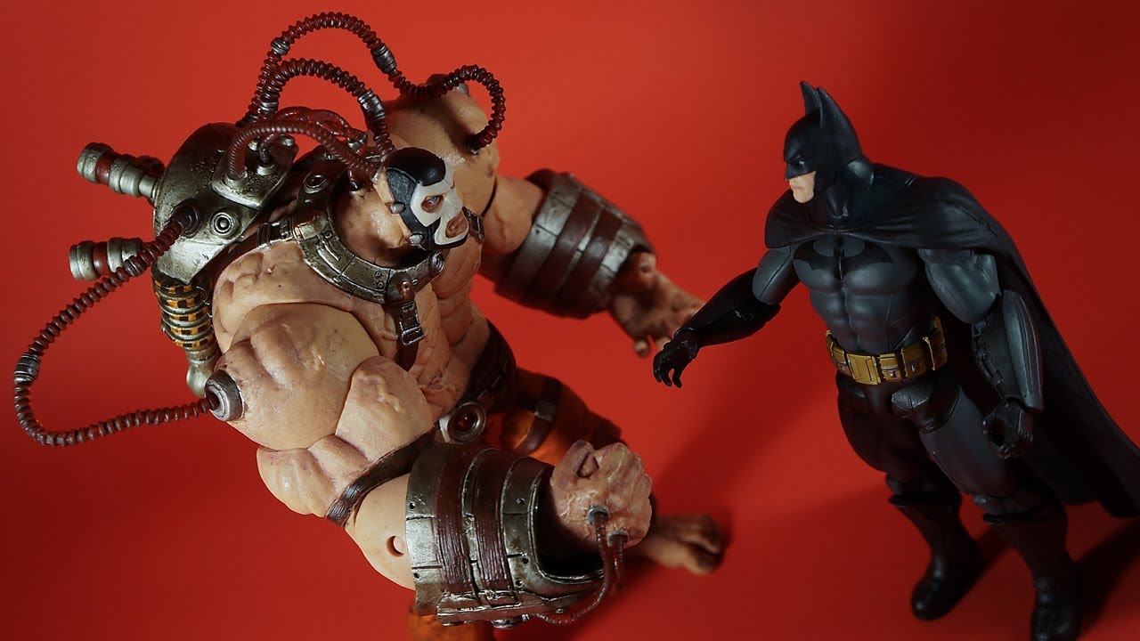 Arkham Asylum Batman Vs Bane Action Figure 2 Pack Review City Origins  Action Features Toy - YouTube