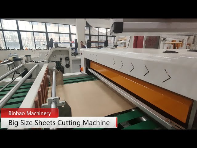 ✓ How to cut a large paper roll? cutting machine / paper roll