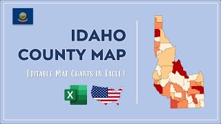 Idaho County Map in Excel - Counties List and Population Map screenshot 2