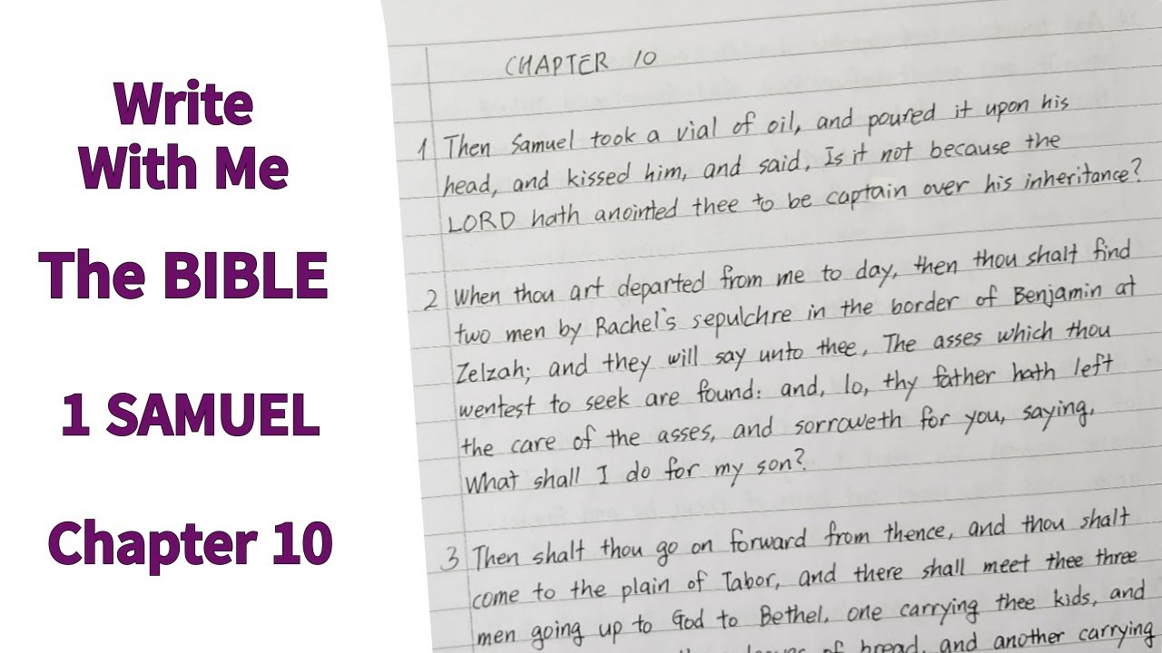 write-with-me-the-bible-1-samuel-chapter-10-kjv-youtube