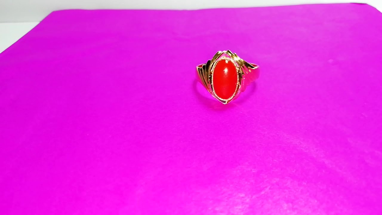 Natural Certified Red Coral / Munga Moonga Rashi Ratan Astrological Purpose  Ring for Men& Women April Birthstone Gift Ring Promise Ring - Etsy Hong Kong