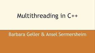 Multithreading in C++