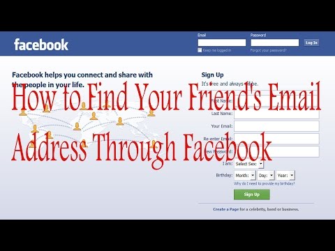 Come Trova il tuo amico Indirizzo e-mail tramite facebook