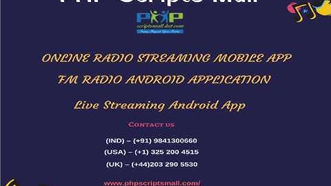 FM Radio Android Application | Online Radio Streaming Mobile App - PHP Scripts Mall
