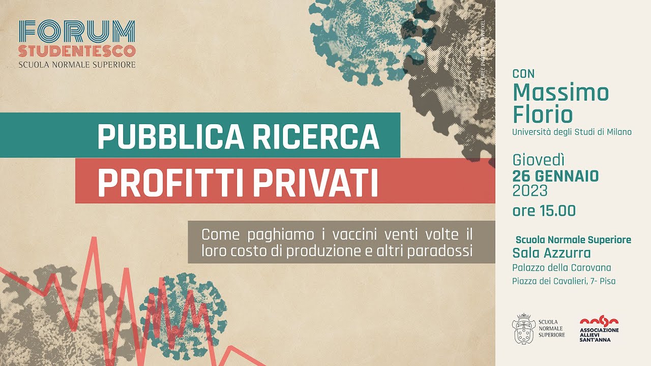 Pubblica ricerca profitti privati, Forum Studentesco - 26 gennaio 2023