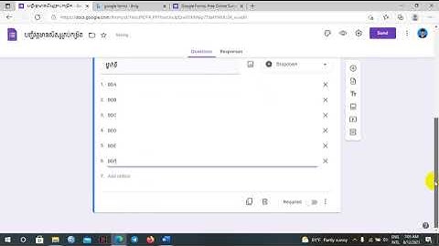 របៀបធ្វើបញ្ជីអវត្តមានសិស្សតាមរយៈ Google form