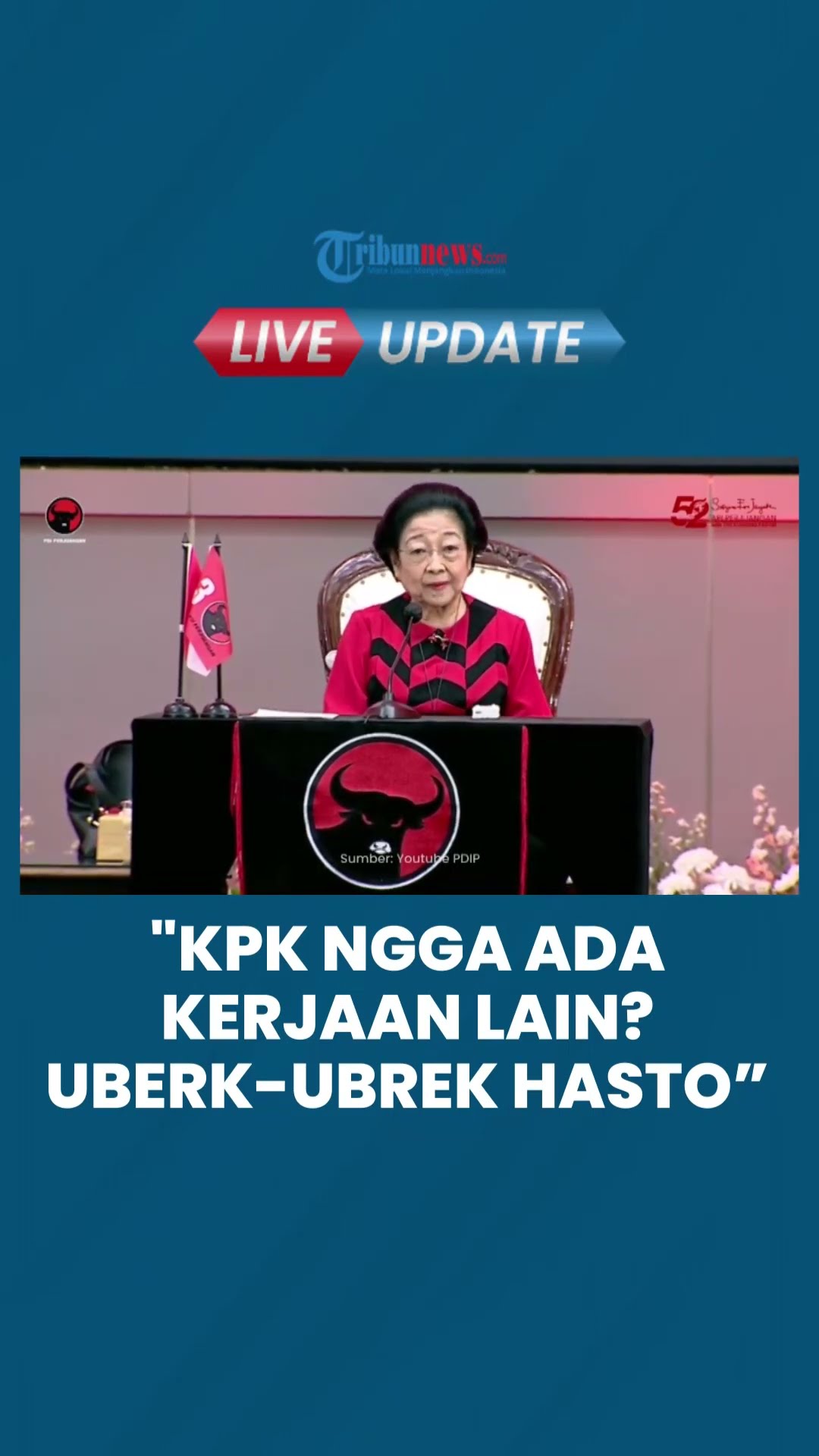 Megawati Sebut KPK Kurang Kerjaan karena Tersangkakan Hasto, KPK Ada Banyak Perkara yang Ditangani