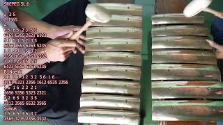 tutorial saron nyacah srepeg/sampak slendro nem, sanga, manyura,