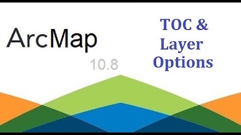 ArcMap   TOC Layer Options   ArcGIS Mastery