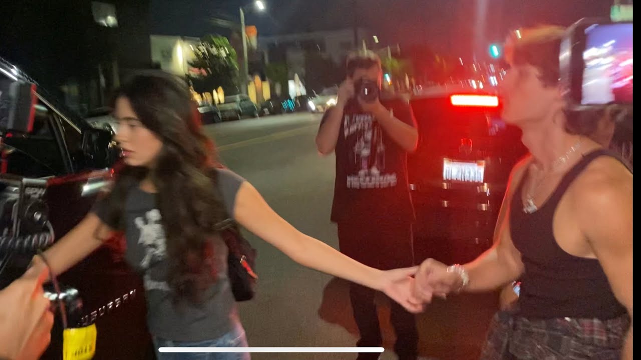 Bryce Hall Hold Hands With Mystery Girl Leaving Jaden Hossler Album Release Party !