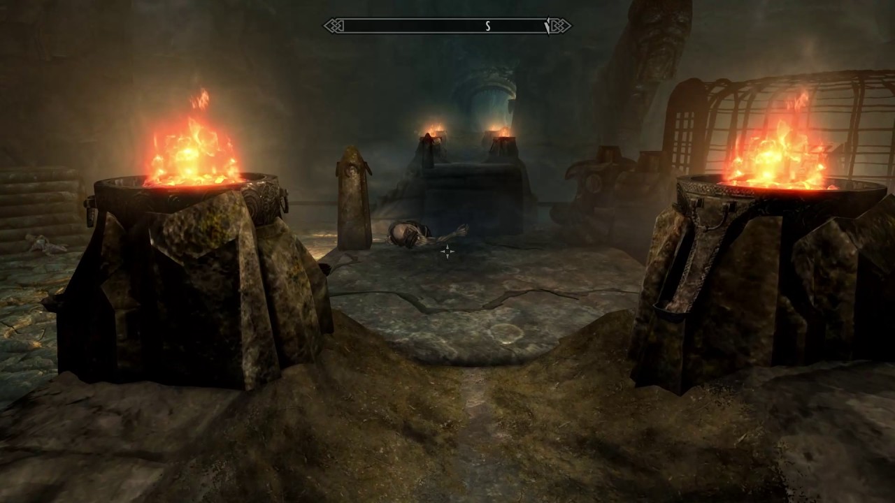 Dragonborn Visits Vahlok's Tomb - Skyrim Special Edition Remastered ...