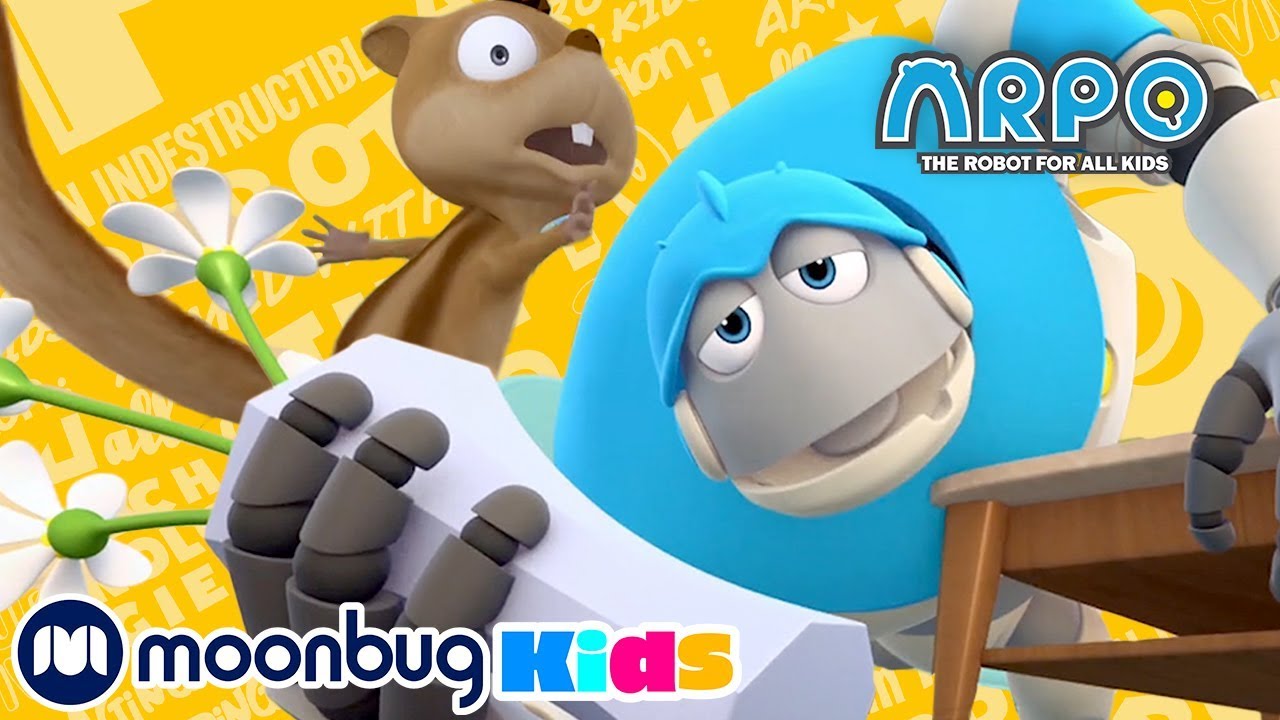 Squirrel Madness - ARPO 로봇 알포 - Super Kids Cartoons - MOONBUG - Superheroes