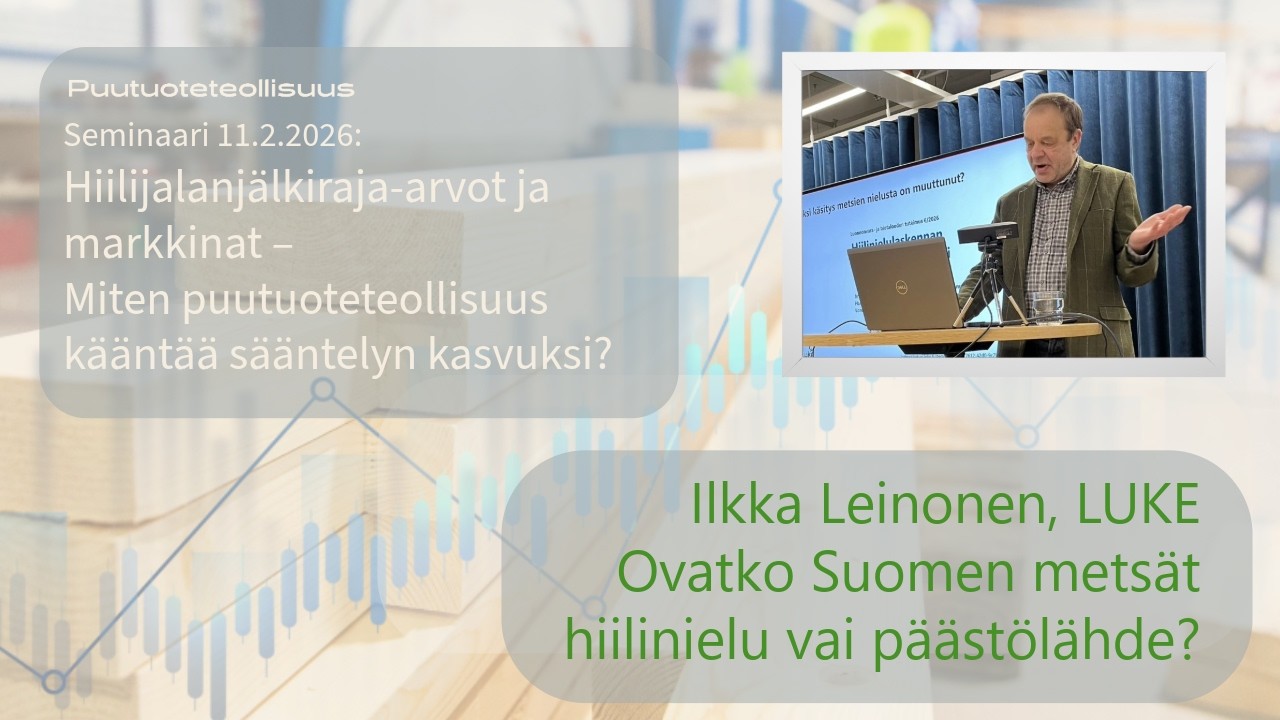 Hiilijalanjälkiraja-arvot ja markkinat -seminaari, osa 3: Ilkka Leinonen