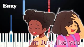 Im Just like you - Ft. Amanda the adventurer, Dora the explorer [REMAKE] - (EASY Piano Tutorial)