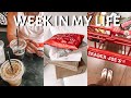 WEEK IN MY LIFE (HUGE UNBOXING, GROCERY HAUL, COFFEE DATE, ETC)