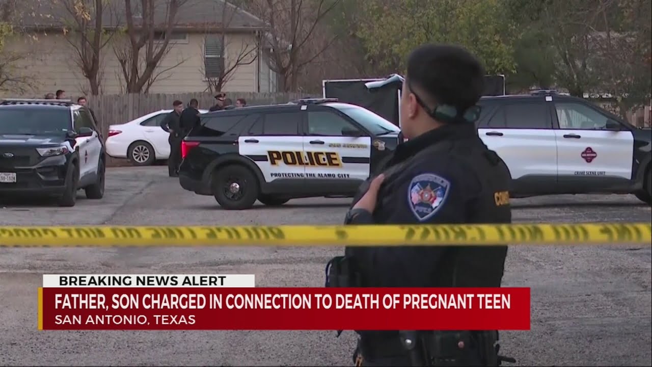 Father, son charged in death of pregnant teen - YouTube