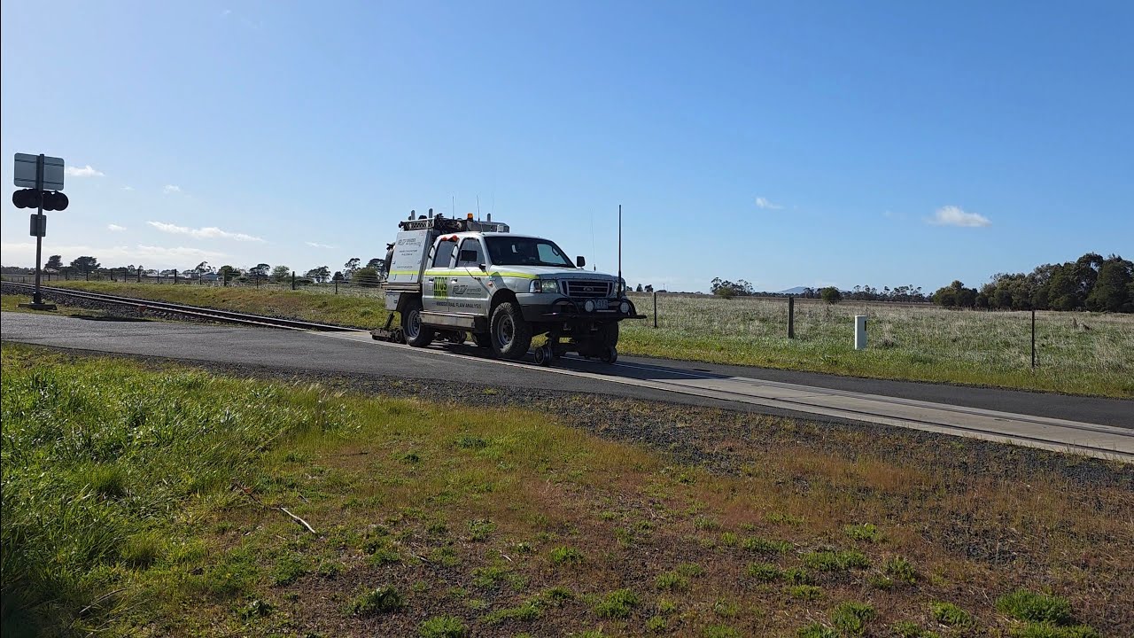 Rail Technology International Rail Flaw Analysis track sonar vehicle crossing Bishopsbourne Road