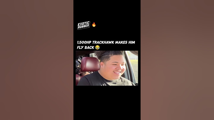1500HP TRACKHAWK MAKES KID FLY BACK