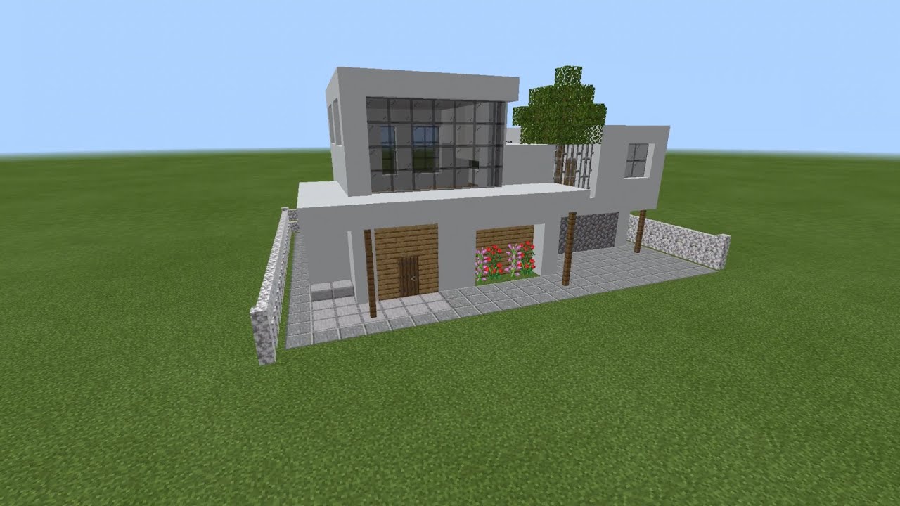 Minecraft統合版 豆腐建築でおしゃれな家を作るコツ 建築講座 Youtube