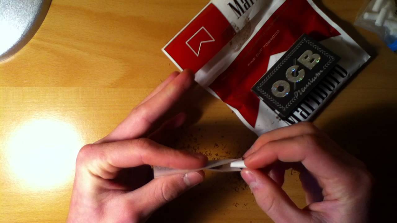 Comment rouler une cigarette avec filtre