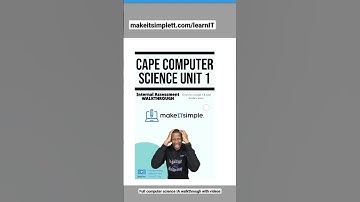 Full CAPE computer science IA walkthrough with pdf #makeitsimplett #teacher #cape