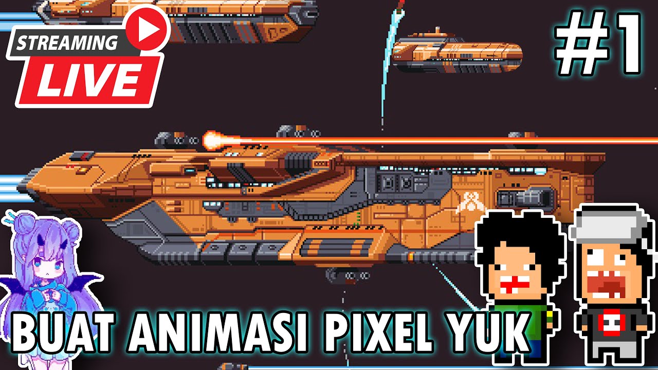 LETS ANIMATE PIXEL ART 🚀| Pixel Art Streaming 🎮⚔️ - YouTube
