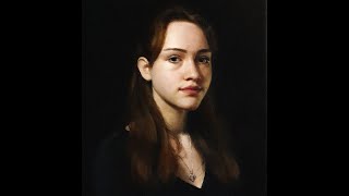 Portrait by dutch painter Jos van Riswick