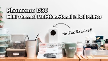 Phomemo D30 Introduction Guide丨Multifunctional Mini Thermal Label Printer丨Home丨Office丨School