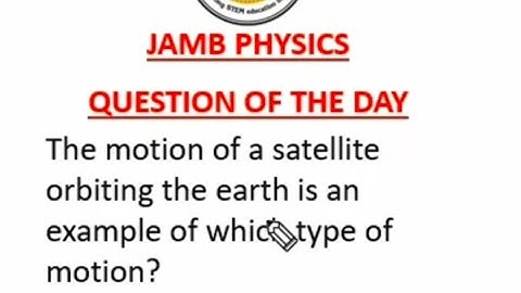 JAMB Physics Question of the Day