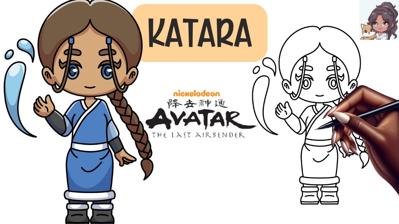 How to Draw Katara ⏐ Avatar: The Last Air Bender ⏐ Step by Step Easy ...