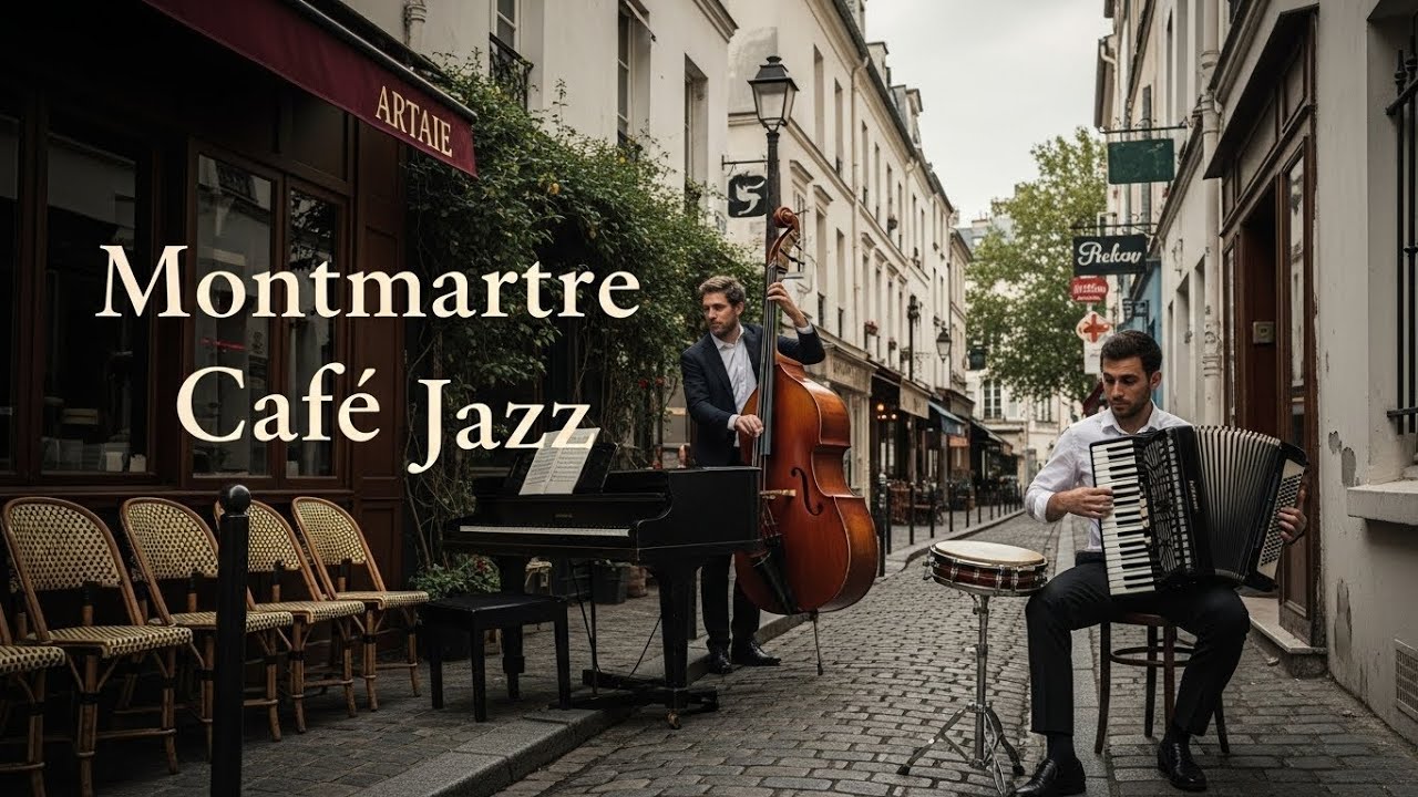 Джаз Кафе Монмартра 🎷 Романтические Вибрации