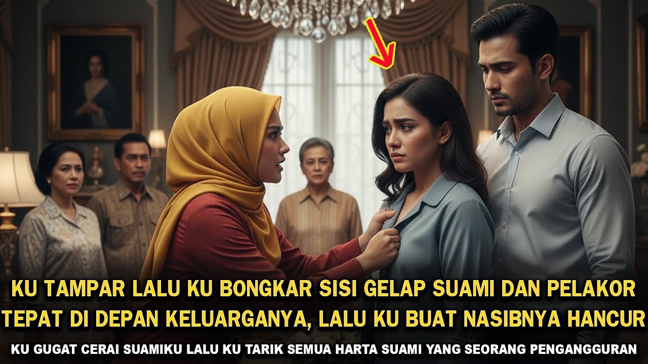 KU TAMPAR LALU KU BONGKAR SISI GELAP SUAMI DAN PELAKOR TEPAT DI DEPAN KELUARGA BESARNYA SUPAYA KAPOK