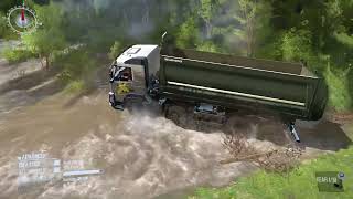 Spintires Mudrunner - Volvo Fmx 6X6 4K Game Play New Map