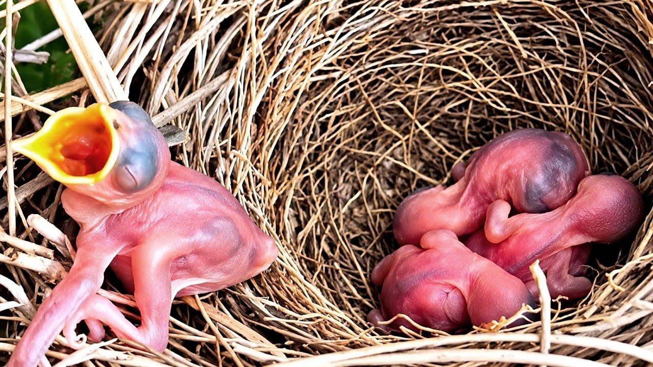 The baby cuckoo came out from the nest and what happened ...