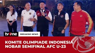 Perwakilan Kontingen Indonesia untuk Olimpiade 2024 Hadir Nobar Semifinal AFC U23 | tvOne