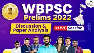 WBCS Prelims 2022 - Answer key| Discussion & Paper Analysis | Live | Study IQ Bangla